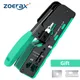 Zoerax CAT7 RJ45 Crimper Crimping Tool Pass Through RJ11 RJ 45 Connector CAT6 CAT5E Modular Plugs