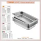 VEVOR Buffet Chafing Dishes 8.5L-20.5L Gastronorm Pans Steam Table Pans Tray Stainless Steel Food