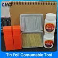 CHKJ 100pcs/lot Locksmith Tool Finished tin foil strip 3 type Single row or Double row Gold and