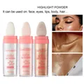 Shimmering Highlighter Powder High Gloss Illuminating Powder Professional Face Makeup Eyeshadow Lips