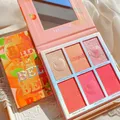 6 Color Matte Highlighter Palette Pearly Blush Shiny Eyeshadow Palette Multifunctional Face Makeup