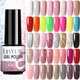 LILYCUTE Glitter Nail Gel Polish Nail Color Glitter Sequins Matte Effect Gel Long Lasting Base Top