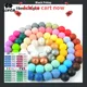 LOFCA 10pcs 19mm Silicone Beads Teething Chew Beads Food Grade Teether Necklace BPA Free Diy Jewelry