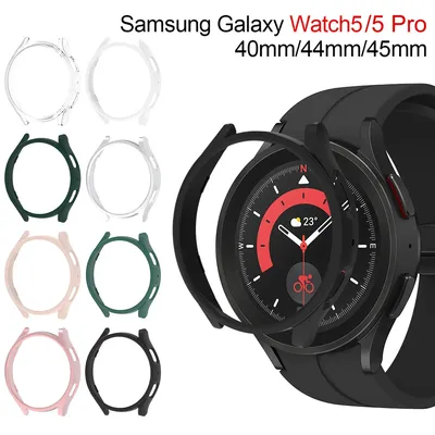 Case for Samsung Galaxy Watch 5 Pro 45mm Galaxy Watch 5 40mm 44mm Screen Protector PC Bumper
