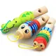 1Pc Infant Whistling Toy Wooden Random Color Toys Cartoon Animal Whistle Educational Music