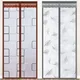 Air conditioning door curtain anti cooling and heat insulation anti mosquito magnetic self-priming