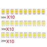 10PCS 220V LED chip 20W 30W 50W COB chip Smart IC No driver required LED lamp beads for floodlight