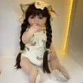 BZDOLL Realistic Lifelike Full Silicone Body Reborn Baby Girl Doll 55 CM 22inch Toy Princess Toddler