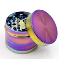 Rainbow Mills Metal Crusher 4 Parts Mesh Screen Pollen Catcher 40mm Herb Grinder Herbal Spice Mini