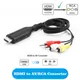 HDMI to AV Scaler Adapter HD Video Composite Converter Box HD to RCA AV/CVSB L/R Video 1080P 4K30HZ