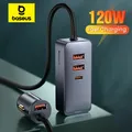 Baseus 120W Car Charger USB Charger QC 3.0 PD 3.0 Fast Charger For Samsung IPhone Huawei Portable