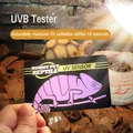 2Pcs UVB Tester Reptile UVA UVB Fluorescent Lamp Tester Card Reptile Lamp UV Sensor Quick Test Meter