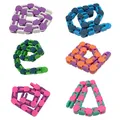 24 Knots Wacky Tracks Snap And Click Fidget Antistress Chain Toy For Children Kids Bike Chain Stress