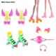 1Pairs For Kid Doll Roller Skates Decorative Toy Gift Kids Girls Toy Roller Play For Barbie Dolls