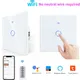 Tuya WiFi Smart Touch Switch EU Two Wiring Methods LED 1/2/3Gang Wall Light Switches Smart Life