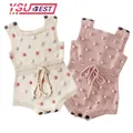 Baby Knitted Clothes Autumn Knit Baby Rompers Girl Pompom Baby Girl Romper Boys Jumpsuit Overall