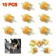 New 10pcs Universal Gasoline Gas Fuel Gasoline Oil Filter For Scooter Motorcycle Moped Scooter Dirt