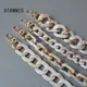 New Fashion Woman Bag Accessory Detachable Parts Replacement Chain Beige Resin Luxury Strap Women
