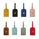 1PC Portable PU Leather Luggage Tag Suitcase Identifier Label Baggage Boarding Bag Tag Name ID