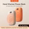JISULIFE Hand Warmers USB Power Bank Rechargeable 3S Instant Heat Portable Electric Hand Heater 60℃