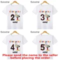 Disney Mickey Mouse Graphic Birthday Boy T shirt Kids Clothes 1 2 3 4 5 6 7 8 9 10 Years Baby Boys