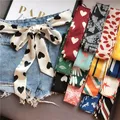 Choice Ribbon Jeans Dress Belt Women Imitation Silk scarf Tie Decorative Cloth Strips All-Matchwide