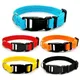 Nylon Webbing Dog Collar Fashion Buckle Pet Collar for Small Medium Dogs Chihuahua Dog Red Black