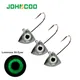 JOHNCOO 8pcs Luminous 3D Eye Jig Head Fishing Hooks 2g 3g 4g 6g Jig Head Ice Bass Carp Fishing Jig