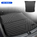 Upgrade TPE Car Front Rear Trunk Mats Storage Pads Cargo Tray For Tesla Model Y 2022 2023 Dustproof