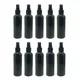 10pcs Refillable Bottles 100ml Black PET Plastic Spray Bottle Travel Empty Small Spray Bottle Empty