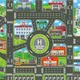 83x57cm Kids Sign Cognition Play Mat World Cognition Traffic Route Parking Scene Map Car City Scene