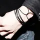 10 Pcs/Set Black Silicone Rope Bracelets For Men Women Charm Simple Casual Punk Rock Unisex Bracelet