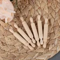 6pcs/set 1:12 Dollhouse Miniatures Wood Rolling Pin Model Kitchen Accessories