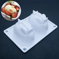 Cute Rabbit Baking Mould DIY Chocolate Mousse Pudding Silicone Molds Cake Baking Tools Handmade