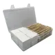 2'' Gun Cleaning Patches 6” Pistol Cleaning Cotton Swab in Storage Box Lint Free Handgun Cleaning