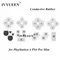 IVYUEEN Silicone Conductive Rubber Adhesive Button Pad Keypads for Sony PlayStation DualShock 4 5