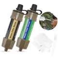 1pc/2pcs Outdoor Water Filter Straw Water Filtration System Water Purifier for Emergency
