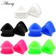 Alisouy 2pcs Triangle Soft Silicone Ear Plugs Flesh Ear Tunnels Ear Gauges Ear Expanders 4-20mm Mix