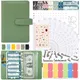 A6 Binder Budget Planner Notebook Covers Folder A6 Size 6 Hole Binder Pockets Plastic Binder Zipper