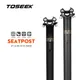 TOSEEK Carbon Seatpost Offset 0mm Bike Seatpost Carbon 27.2/30.8/31.6mm MTB Bicycle Seat Post Grey