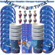 Outer Space Party Supplies Baby Shower Galaxy Theme Birthday Party Disposable Decoration Set Paper