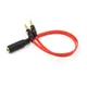 3.5mm TRRS Adapter 2 Male 1 Female Mini 3.5mm Jack 4 Pin Splitter Stereo Audio Microphone Flat Cable