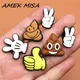 1pcs Thumb up/Gesture/Gloves Shoes Decoration Shoe Accessories for Original Charms for Shoes