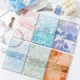 Yoofun 30pcs/pack Aesthetic Abstract Material Papers Gradient Ramp Paper Memo Pads Wall Decor Paper