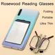 Ultra Thin Rosewood Folding Reading Glasses Portable Ultra-light Anti-Blue Light Finished Eyeglasses