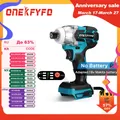 18V Cordless Electric Screwdriver Speed Brushless Impact Wrench Rechargable Drill Driver LED Light