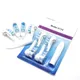 4pcs/set 4734 Model Battery Daily Oral Care Toothbrush Head Soft Bristles Replacement for Oral B