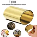 1PC 0.1/0.2/0.3/0.5x10/20/30/50/100mmx1000mm Brass Metal Thin Sheet Foil Plate Roll Handicraft