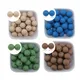New Colors 20Pcs/Lot Blush Pink Wood Olive Oatmeal Mustard 12mm Silicone Beads Focal Baby Teething