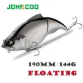 Johncoo Vibration 190mm Fishing Lure Lipless Wobbler for Pike Bass and Big bait Predator fishing